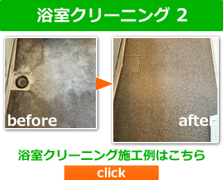 浴室、お風呂のクリーニング、施工例2はこちらです。